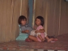 Local girls playing in the longhouse