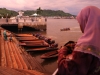 Bandar Seri Begawan watertaxis at dusk